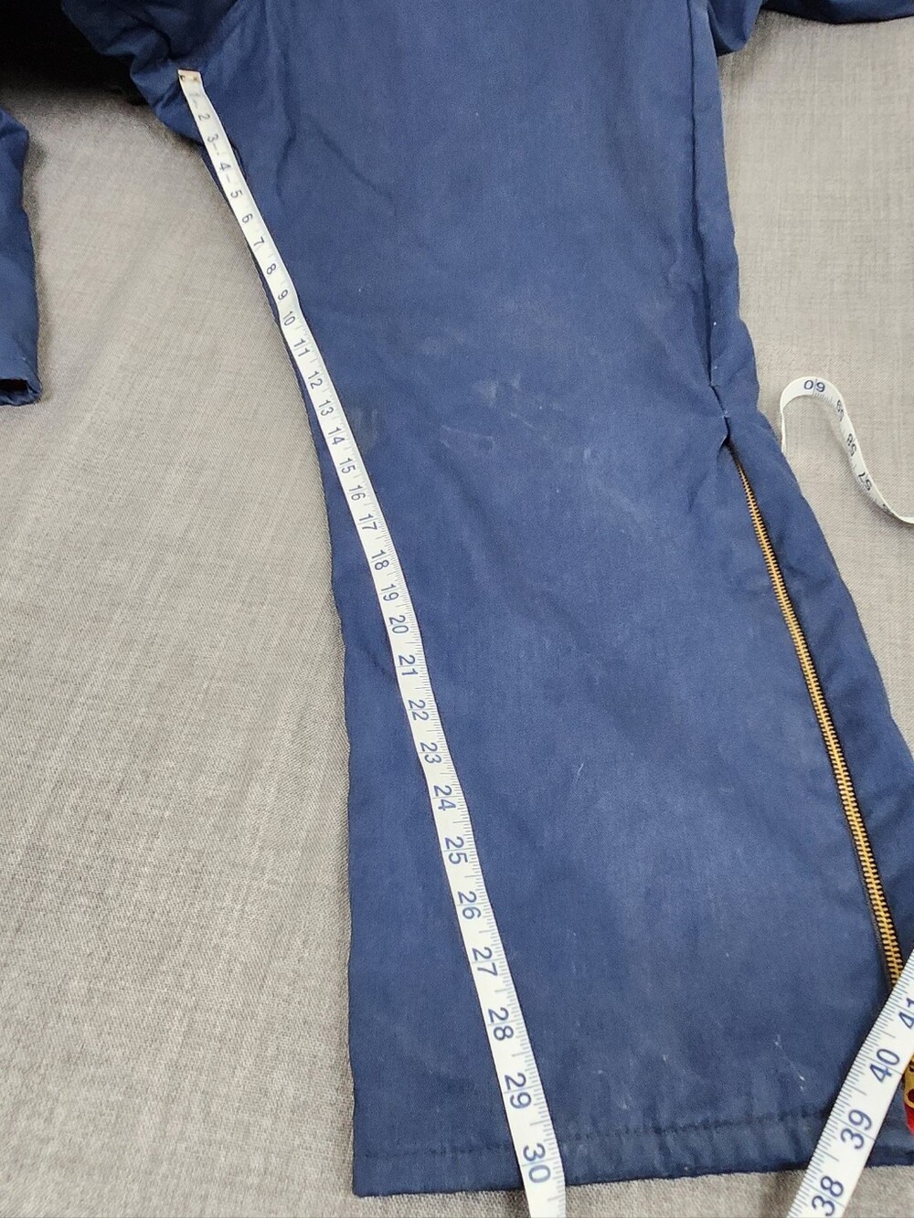 Vintage Walls Blue Blizard Pruf Made In USA Zip Up Bib/ Insulated Suit. XL REG. - Picture 12 of 14